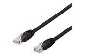 Verkkokaapelit - Deltaco patch cable - 50 m - black - Musta - 50m - TP-650UV