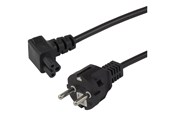 Sisäiset virtakaapelit - Deltaco - power cable - power CEE 7/7 to IEC 60320 C5 - 2 m - DEL-121-2