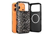 Puhelin - Kannet ja kotelot - Tech-Protect Lamano MagSafe Case for iPhone 17 Pro - Black & Brown - 5906302335336