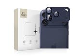 Puhelintarvikkeet - Näytönsuojat - Tech-Protect Camfull Fit+ Lens Glass for iPhone 17 Pro Max - Navy Blue - 5906302335541