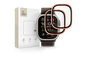 Puhelintarvikkeet - Näytönsuojat - Tech-Protect 2-pack Tempered Glass for Apple Watch Ultra 49mm - Orange - 5906302335657