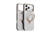 Puhelin - Kannet ja kotelot - Torras Ostand Q3 Vegskin - pearl gray - iPhone 17 Pro Max - X00FX2424