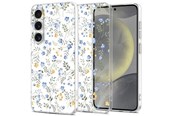 Puhelin - Kannet ja kotelot - Tech-Protect FlexAir Case for Samsung Galaxy S25 - Daisies with Leaves - 5906302360444