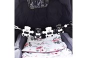 Vauva- ja taaperolelut - Akuku Pushchair rattle black/white BEARS - A0468
