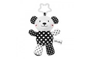 Vauva- ja taaperolelut - Akuku Plush hanging toy black/white BEAR - A0470