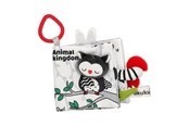 Vauva- ja taaperolelut - Akuku First book from fabric sensory book ANIMALS KING - A0481