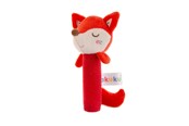 Vauva- ja taaperolelut - Akuku Soft plush rattle/squeaker Fox - A0643