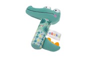 Vauva- ja taaperolelut - Akuku Soft plush rattle/squeaker Crocodile - A0644