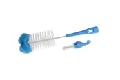 Vauvatarvikkeet - Akuku Bottle cups and nipple brush with sponge BLUE - A0574