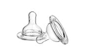 Vauvatarvikkeet - Akuku Silicone teats for wide neck bottle (2pcs) 3m+ - A0120