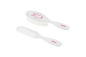 Vauvatarvikkeet - Akuku Comb & hairbrush with nylon bristle lama - A0083