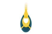 Vauvatarvikkeet - Akuku First toothbrush 0-2y yellow/navy blue - A0158