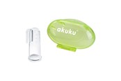 Vauvatarvikkeet - Akuku Silicone toothbrush and gums massager in case - A0264