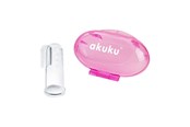 Vauvatarvikkeet - Akuku Silicone toothbrush and gums massager in case - A0265