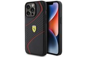 Puhelin - Kannet ja kotelot - Ferrari Twist Metal Logo Case for iPhone 15 Pro Max - Black - 3666339171025