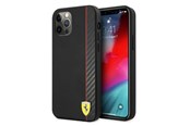 Puhelin - Kannet ja kotelot - Ferrari FESAXHCP12LBK iPhone 12 Pro Max Carbon Stripe - Black - 3700740499443