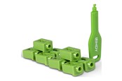 Lisätarvikkeet - Lindy LAN port blocker with key - green - 47912