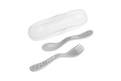 Vauvatarvikkeet - Akuku Cutlery set in case grey - A0073