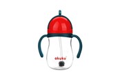 Vauvatarvikkeet - Akuku Non-spill cup with weighted straw BLUE/RED - A0164