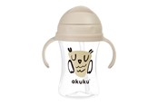 Vauvatarvikkeet - Akuku Cup with flip-top straw 300 ml / OWL - A0204