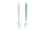 Vauvatarvikkeet - Akuku Soft silicone spoon WHITE - A0417