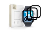 Puhelintarvikkeet - Näytönsuojat - Tech-Protect  Glass Flex+ 2-pack for Apple Watch 44mm - Black - 5906302336098