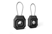 Puhelin - Kannet ja kotelot - Tech-Protect Kevlar Seal Case for Apple AirTag 1 / 2 - Black - 5906302339426