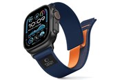 Smartwatch - Lisävarusteet - Tech-Protect Nylon Elite Strap for Apple Watch 44 / 45 / 46 / 49 mm - Navy Orange - 5906302339952