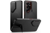 Puhelin - Kannet ja kotelot - Tech-Protect Kevlar Aura MagSafe Case for Samsung Galaxy S26 - Black & Orange - 5906302352401
