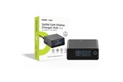 Puhelin - Adapterit & Laturit - Mobile Origin 240W GaN Display Charger Hub PW39 - 4x USB-C + 2x USB-A - MO-240WDCH-PW39