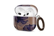 Puhelin - Kannet ja kotelot - Tech-Protect  Lamano Case for AirPods 4 - Brown & Purple - 5906302352524