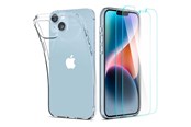 Puhelin - Kannet ja kotelot - Spigen Crystal Case and Tempered Glass Set for iPhone 14 Plus - Clear - 21134-0