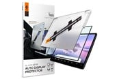 Tabletti - Muut lisävarusteet - Spigen Glas.tR EZ Fit Tempered Glass for Tesla Model X 2022 / Model S 2021 - Black - 22767-0