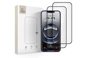 Puhelintarvikkeet - Näytönsuojat - Tech-Protect Glass Fit+ 2-pack Tempered Glass for iPhone 17e / 16e / 14 / 13 Pro / 13 - Black - 5906302360123