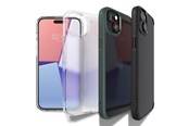 Puhelin - Kannet ja kotelot - Spigen Crystal Hybrid iPhone 15 Plus Case - Clear Black - Spigen Crystal Hybrid, matte black - iPhone 15 Plu