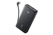 Powerbank - Anker Zolo Power Bank (20000 mAh - 22.5W Built-In USB-C Cable) - Black Powerbank - musta - 20000 mAh - A110EH11