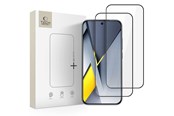 Puhelintarvikkeet - Näytönsuojat - Tech-Protect Glass Fit+ 2-pack for Xiaomi Poco F8 Pro - Black - 5906302352678