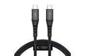 USB kaapelit - Tech-Protect Ultraboost UB11T USB-C / USB-C PD 240W / QC3.0 100 cm Cable - Black - 5906302353125