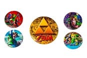Fanituotteet - Nintendo - Legend of Zelda Pin Badge 5-Pack - 7393616487475