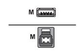 USB kaapelit - Alcasa electronik Good Connections - USB cable - USB Type A to USB Type B - 3 m - 2710-S03