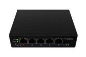 Kytkimet - Lanberg ILFE-4P-1GE-1S-90 - switch - 5 ports - unmanaged - rack-mountable - ILFE-4P-1GE-1S-90