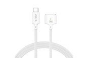 USB kaapelit - Tech-Protect MMC01 Ultraboost USB-C / USB-C MagSafe 3 140W 200cm Cable for MacBook - White - 5906302323296