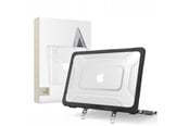Laukut - Tech-Protect Kevlar Pro Case for MacBook Neo 13" 2026 - Black and Clear - 5906302323326