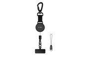 Puhelin - Muut lisävarusteet - Tech-Protect UrbanLoop Anti-theft Holder with Retractable Phone Cord - Black - 5906302323418