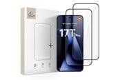 Puhelintarvikkeet - Näytönsuojat - Tech-Protect Glass Fit+ 2-Pack Tempered Glass for Xiaomi 17T Pro - Black - 5906302323463