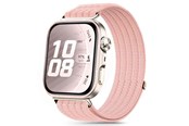 Smartwatch - Lisävarusteet - Tech-Protect Nylon Strap on Huawei Watch Fit 3 / 4 / 4 Pro / 5 / 5 Pro - Pink - 5906302323630