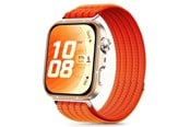 Smartwatch - Lisävarusteet - Tech-Protect Nylon Strap on an Huawei Watch Fit 3 / 4 / 4 Pro / 5 / 5 Pro - Orange - 5906302323654