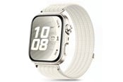 Smartwatch - Lisävarusteet - Tech-Protect Nylon Strap an Huawei Watch Fit 3 / 4 / 4 Pro / 5 / 5 Pro - White - 5906302323661