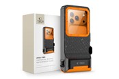 Puhelin - Kannet ja kotelot - Tech-Protect IPX8 Pro Waterproof Phone Case - Orange and Black - 5906302353156