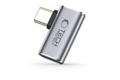 USB kaapelit - Tech-Protect Ultraboost AA01 USB-C Angle Adapter - Grey - 5906302360284
